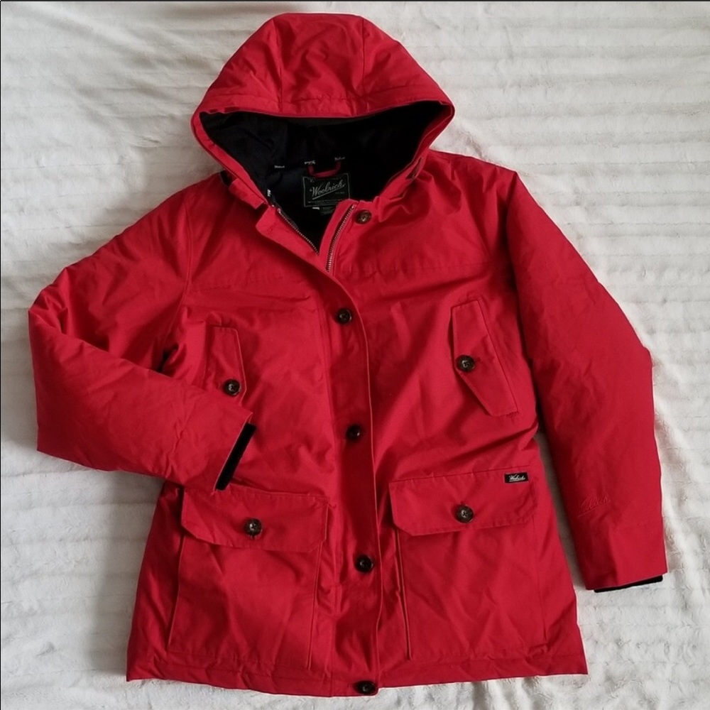 Woolrich Red Winter Coat